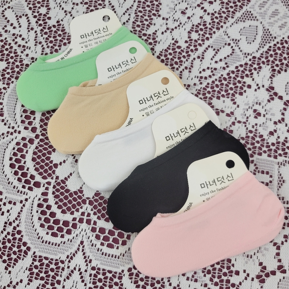 Women's Assortment No-Show Footies 5 Pairs